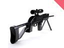 THE PUNISHER Killer Rifle (fusil sniper noir)-Wii